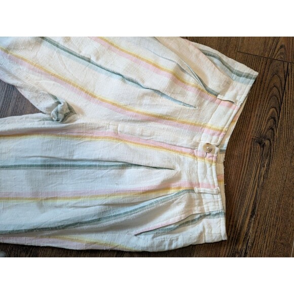 Billabong New Moves Pant Pastel Stripe Salty Blong Linen Pants Size 28 - Picture 8 of 13